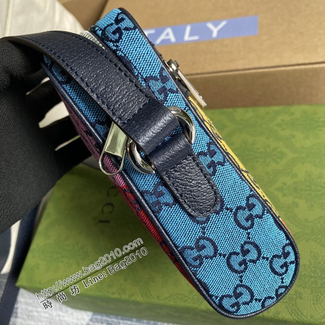 Gucci新款包包 古馳GG Marmont系列斜挎包 Gucci彩色布小包 658659  ydg3238